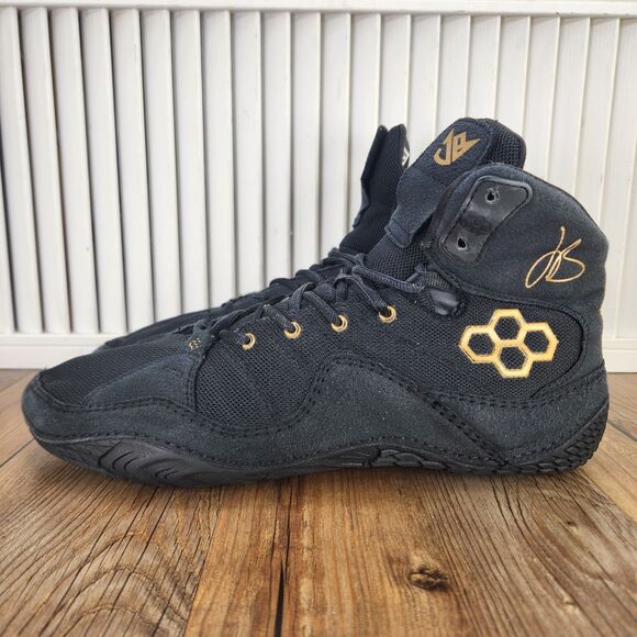 Rudis JB1 Jordan Burroughs Mens Sz 12 Black Gold Wrestling Shoes High Top Sports main image 6